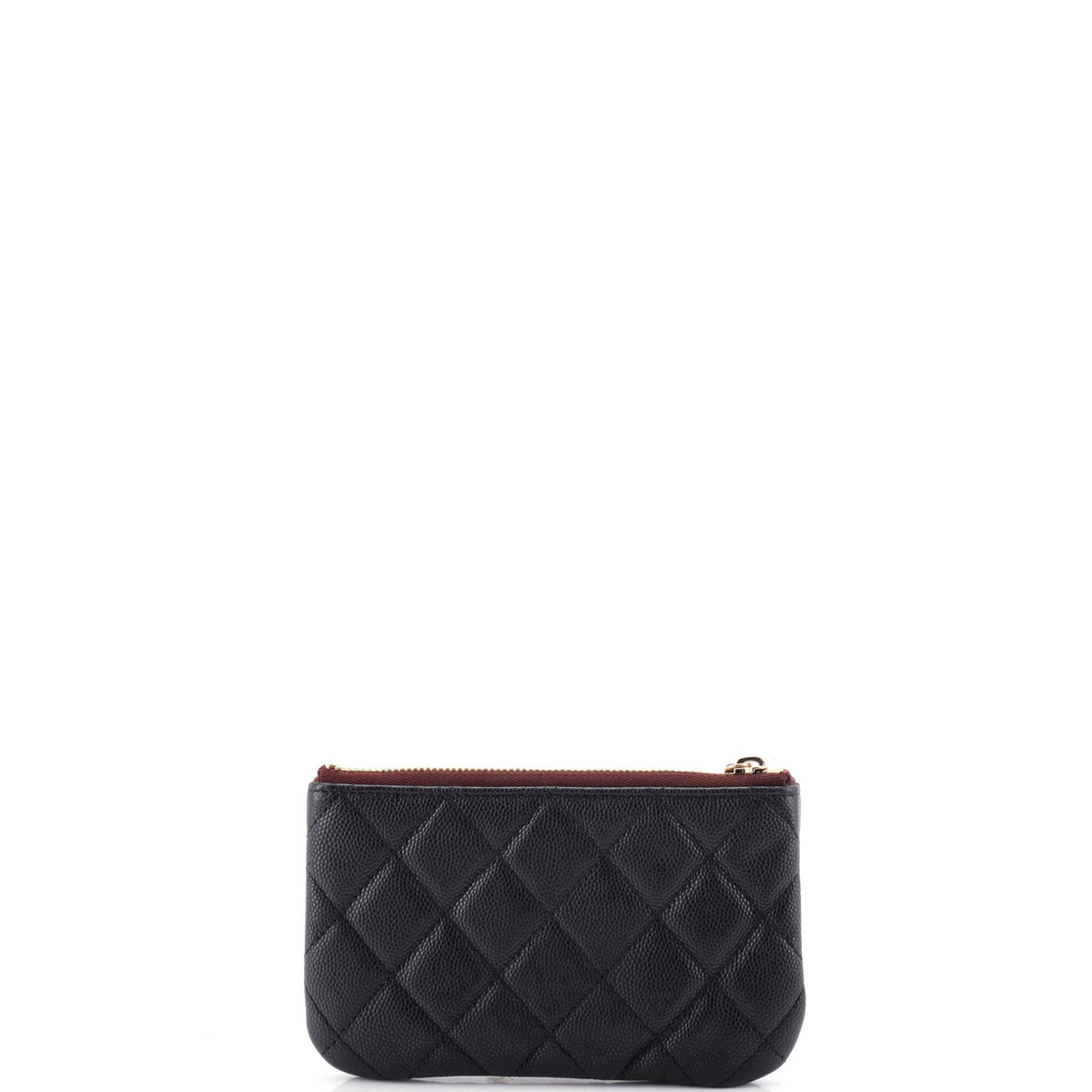 Classic O Case Pouch Quilted Caviar Mini