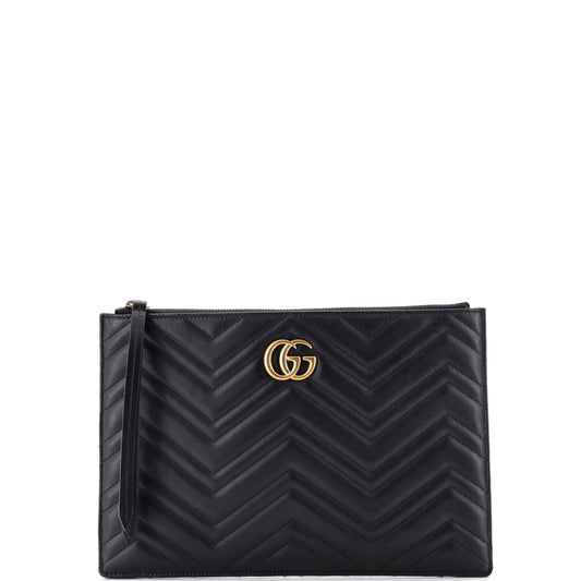 GG Marmont Pouch Matelasse Leather