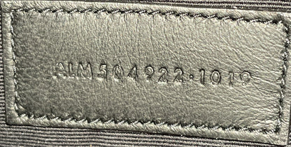 Classic Monogram Zip Bill Pouch Matelasse Chevron Leather Medium