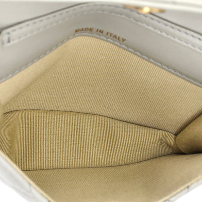 Pearl Crush Flap Clutch with Chain Quilted Lambskin Mini