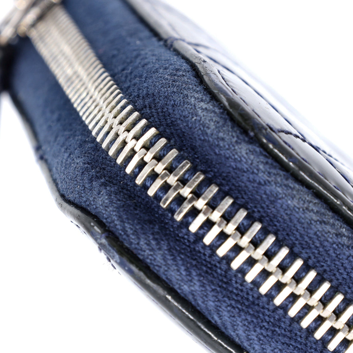 Zip Around Wallet Quilted Patent Long