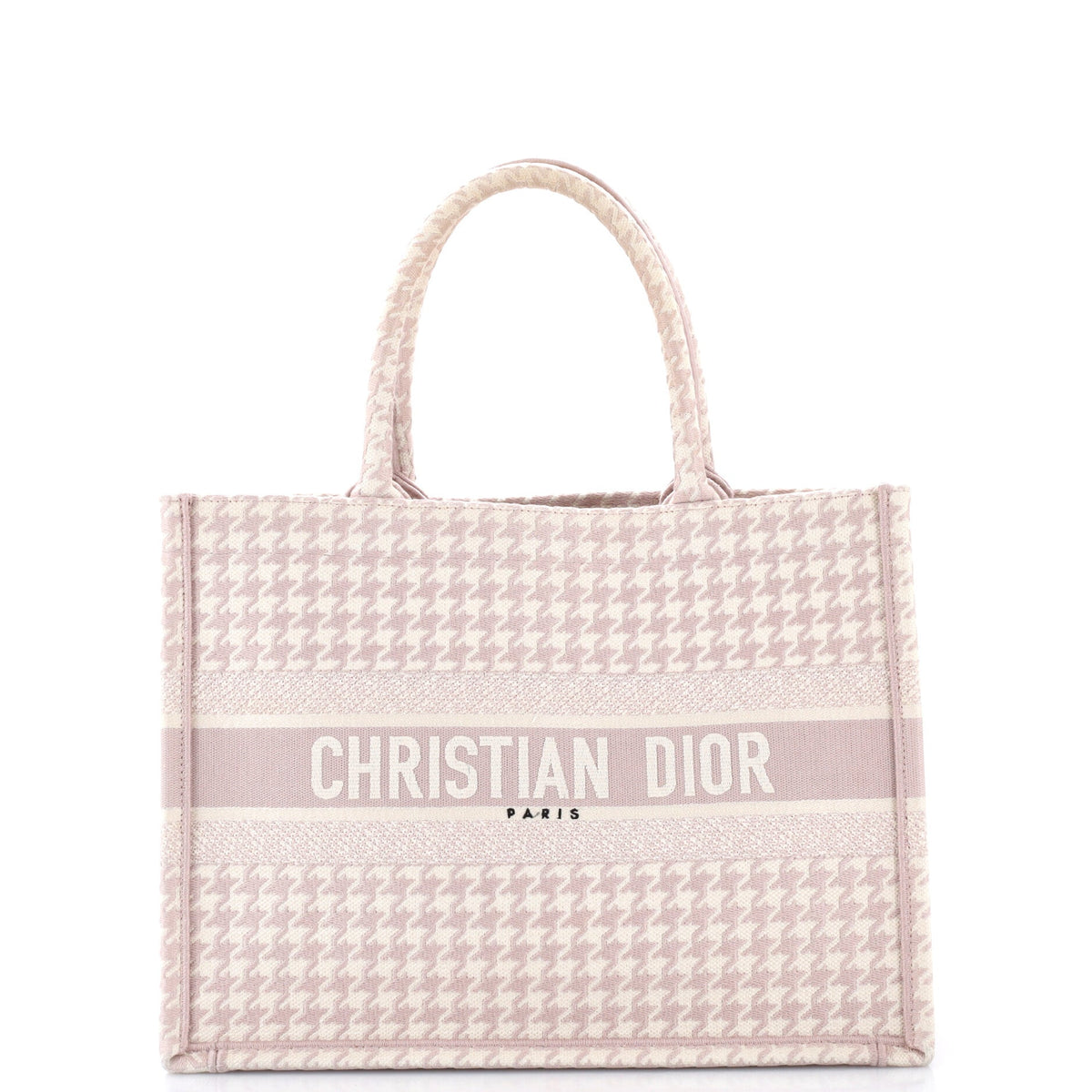 Book Tote Houndstooth Canvas Medium
