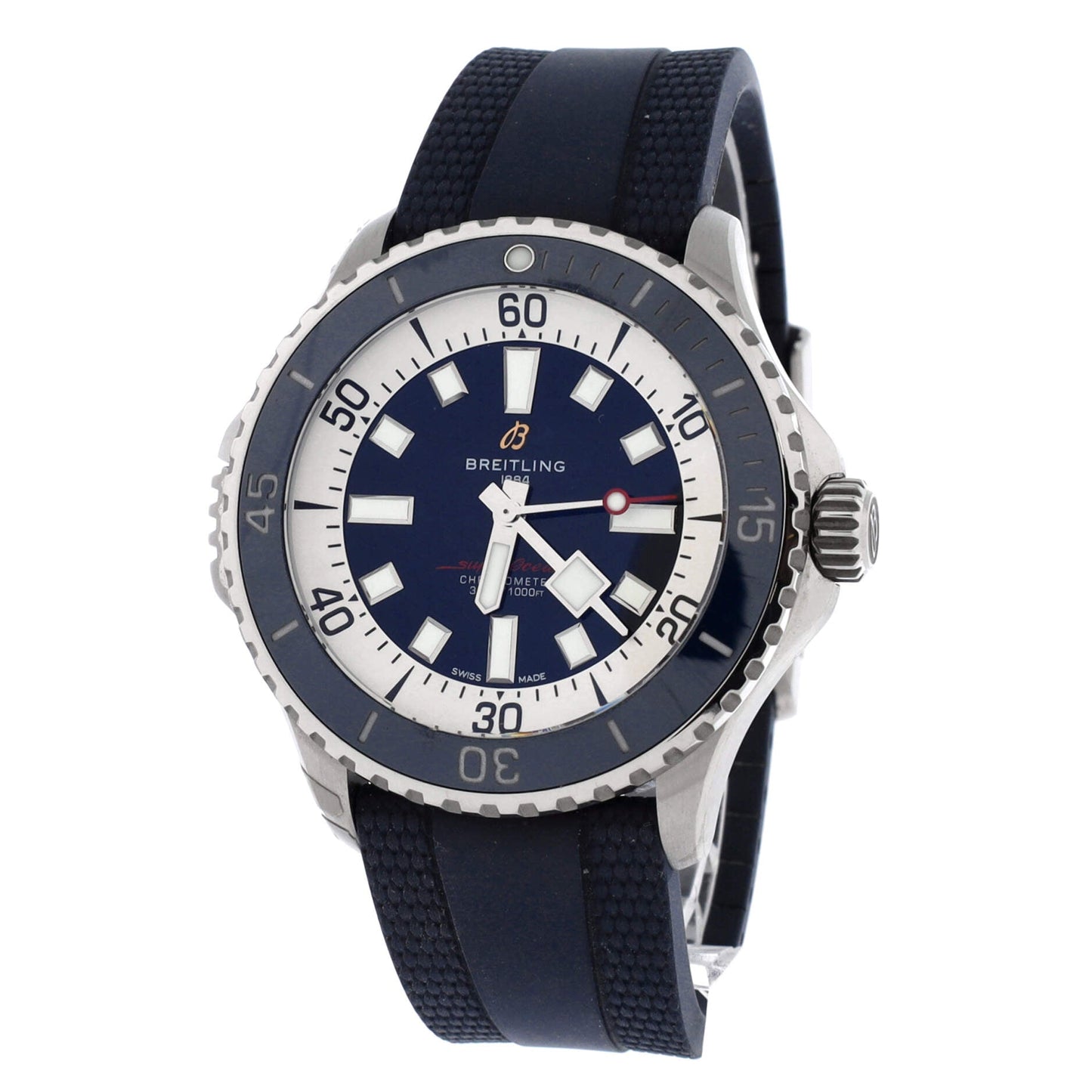 SuperOcean Automatic Watch Stainless Steel and Rubber 46