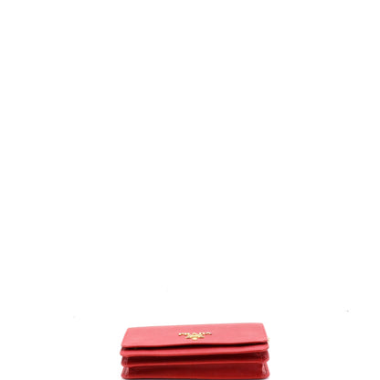 Chain Wallet Crossbody Saffiano Leather