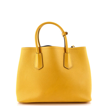 Cuir Double Tote Saffiano Leather Medium