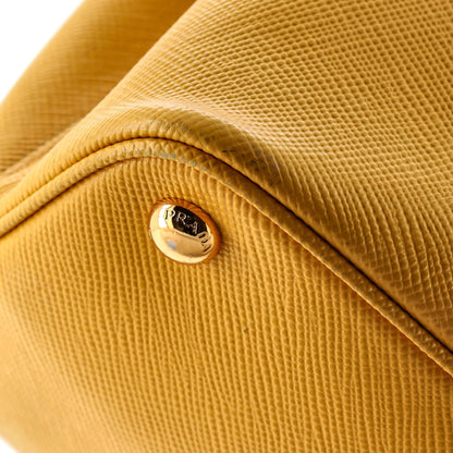 Cuir Double Tote Saffiano Leather Medium