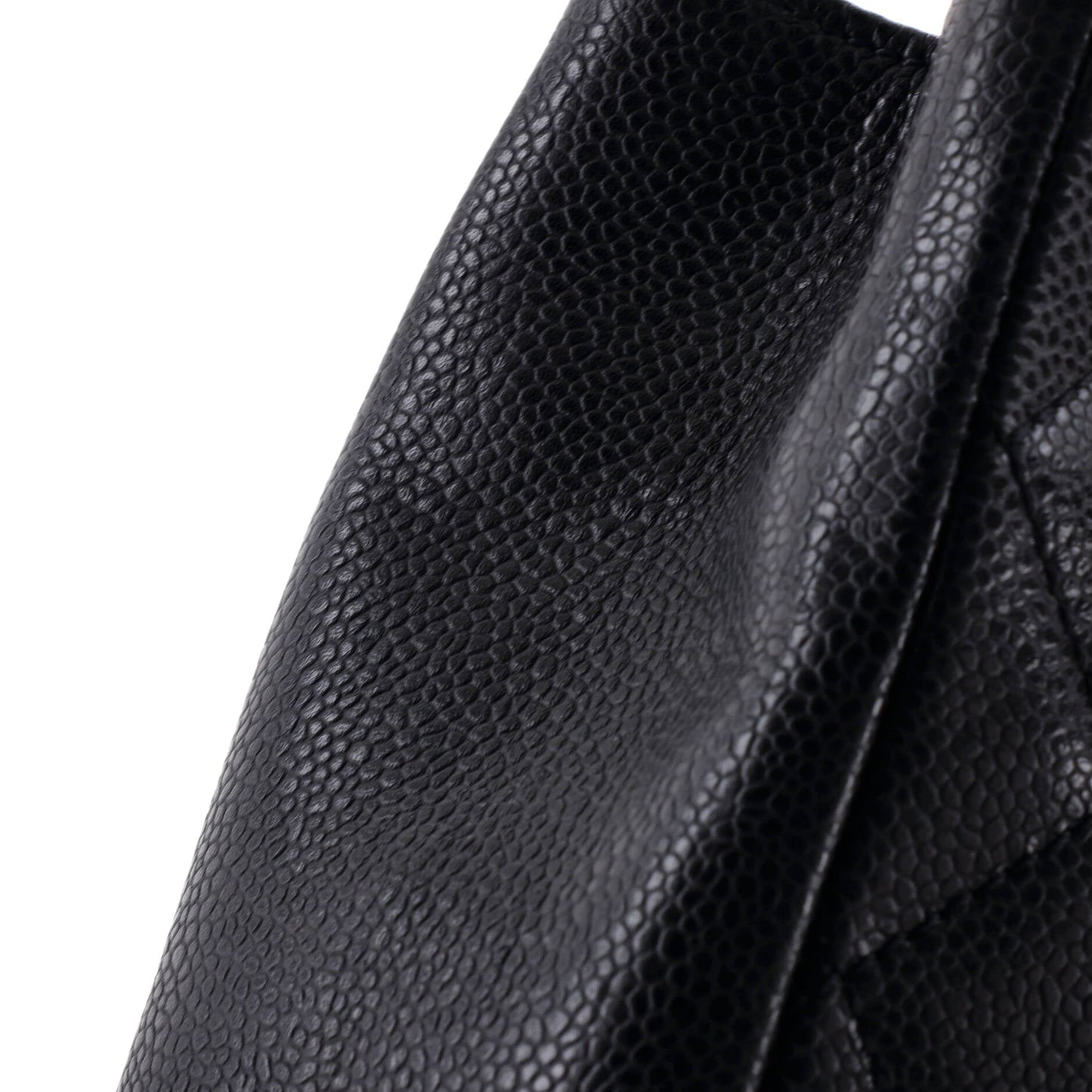 Petite Shopping Tote Quilted Caviar