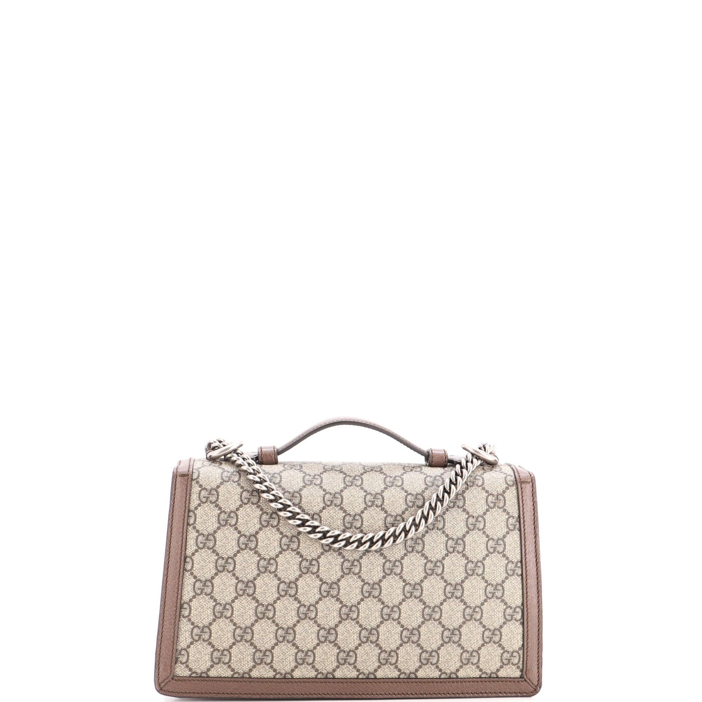 Dionysus Top Handle Chain Bag GG Coated Canvas Small