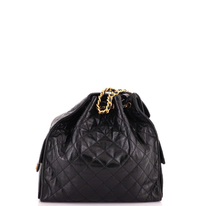 25 Hobo Bag Quilted Shiny Crumpled Calfskin Medium