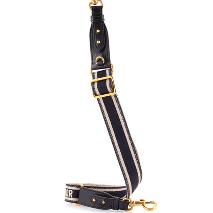 Logo Shoulder Strap Embroidered Canvas Thin