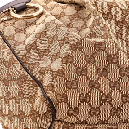 Sukey Tote GG Canvas with Leather Medium