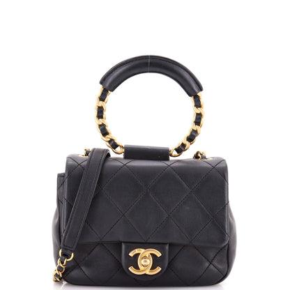 In The Loop Flap Bag Quilted Lambskin Small