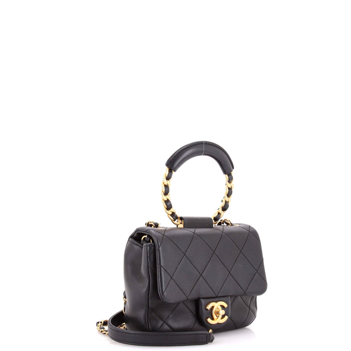 In The Loop Flap Bag Quilted Lambskin Small