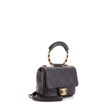 In The Loop Flap Bag Quilted Lambskin Small