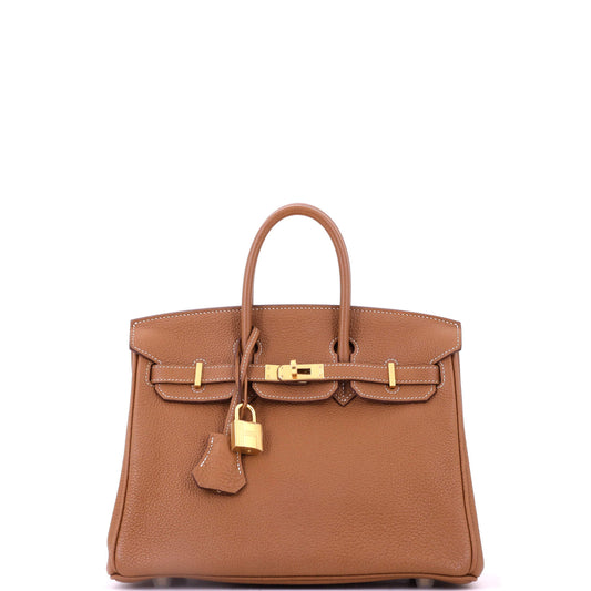 Birkin Handbag Gold Togo with Gold Hardware 25
