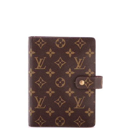 Ring Agenda Cover Monogram Canvas MM