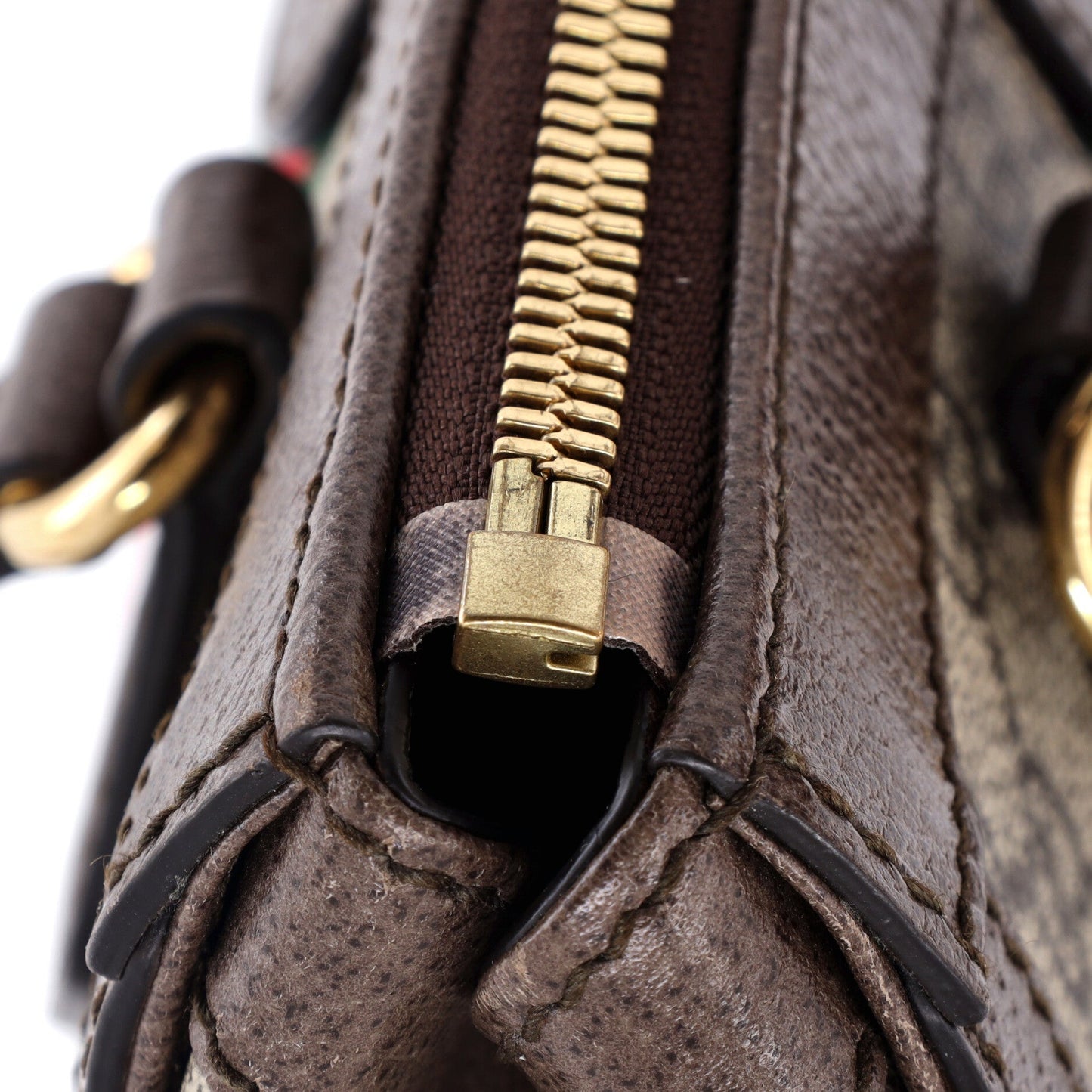 Ophidia Top Handle Tote GG Coated Canvas Small