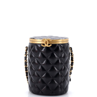 Crown Box Vanity Bag Quilted Lambskin Small