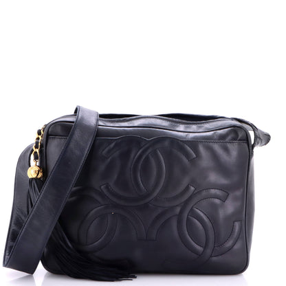 Vintage Triple CC Camera Shoulder Bag Lambskin Medium