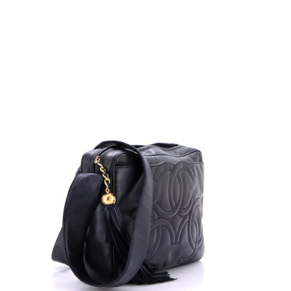 Vintage Triple CC Camera Shoulder Bag Lambskin Medium