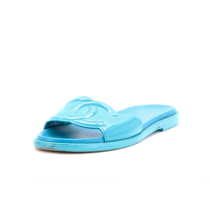 Women's CC Slide Sandals Patent