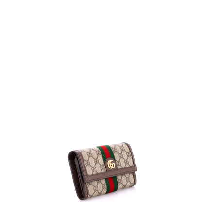 Ophidia Continental Wallet GG Coated Canvas