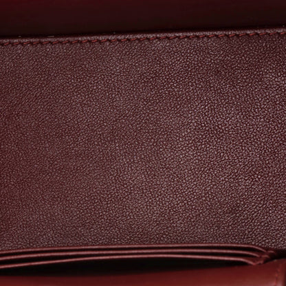 Business Affinity Top Handle Vanity Case with Chain Quilted Caviar Small