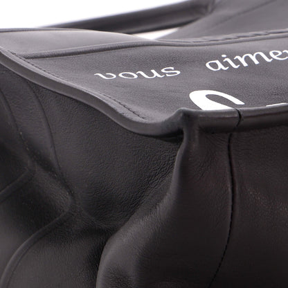 Book Tote Printed Leather Large