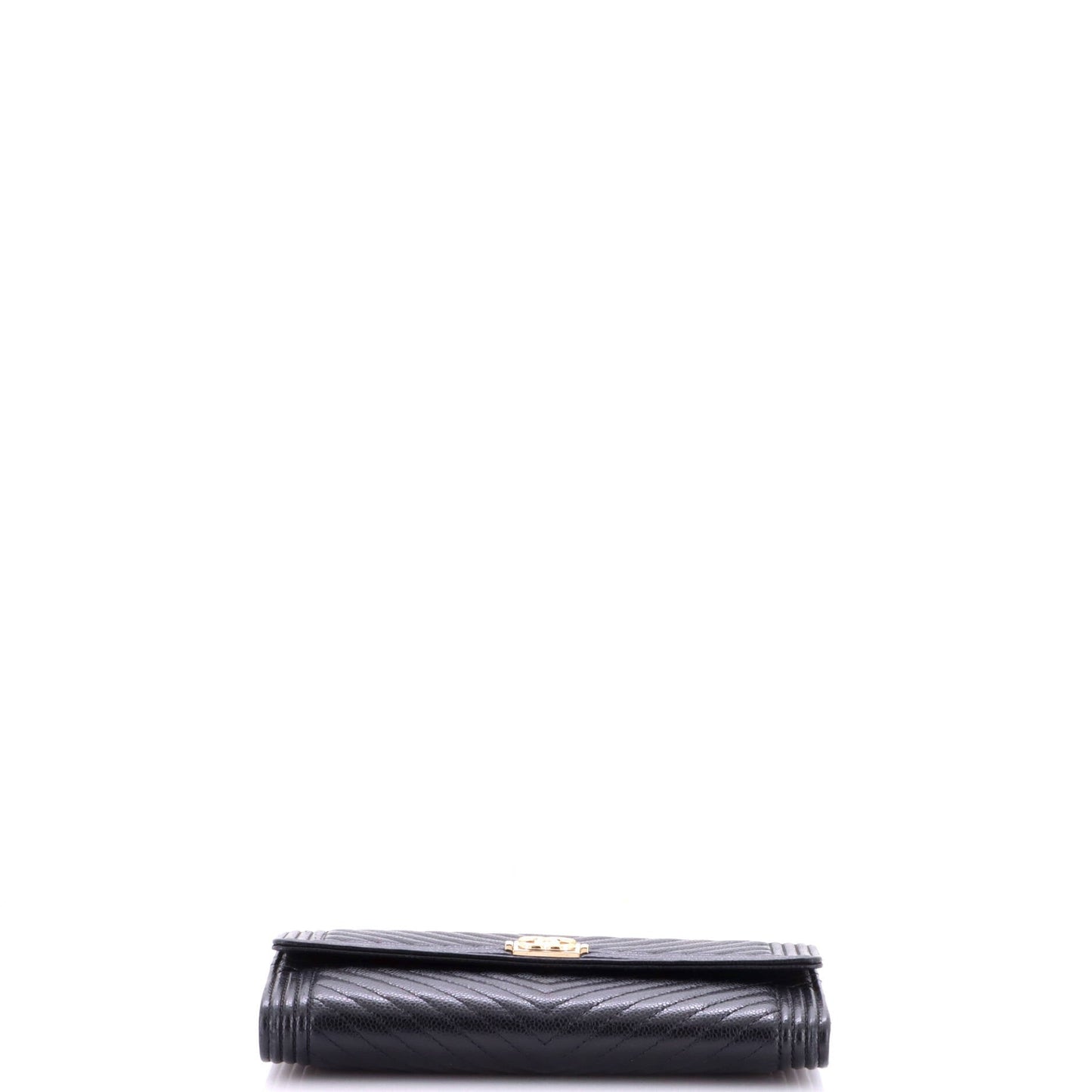 Boy Flap Wallet Chevron Caviar Long