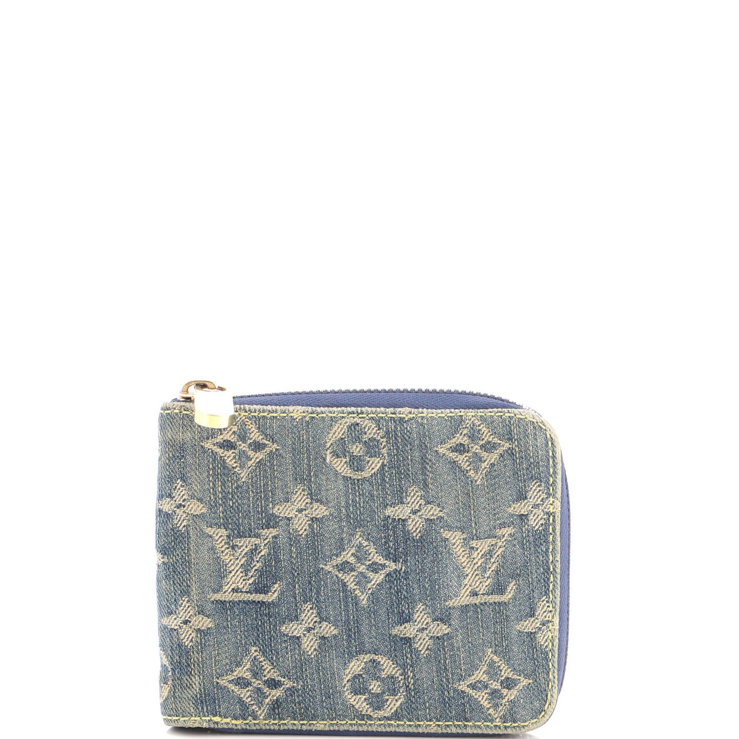 Zip Wallet Monogram Denim Compact