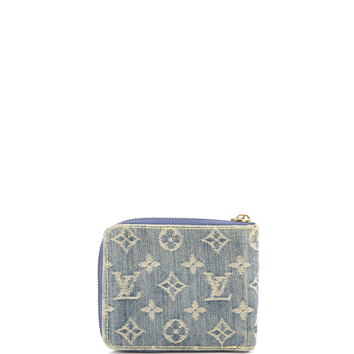 Zip Wallet Monogram Denim Compact