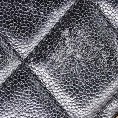 Vintage Front Pocket Shoulder Bag Quilted Lambskin Large