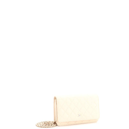 Wallet on Chain Quilted Caviar