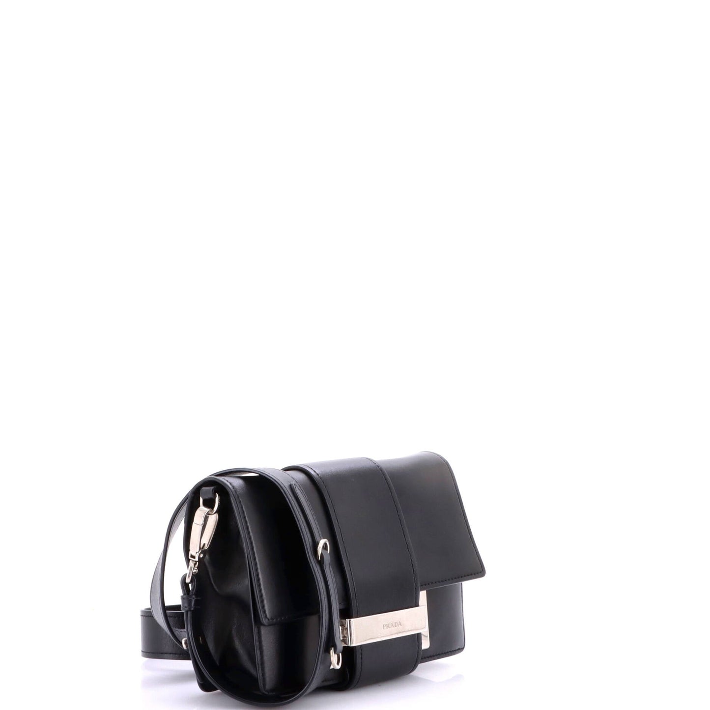 Metal Ribbon Shoulder Bag City Calfskin Small