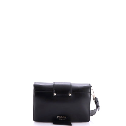 Metal Ribbon Shoulder Bag City Calfskin Small