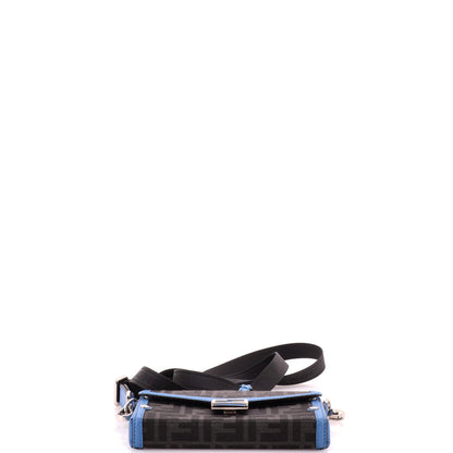 Baguette Soft Trunk Phone Pouch Zucca Canvas and Leather
