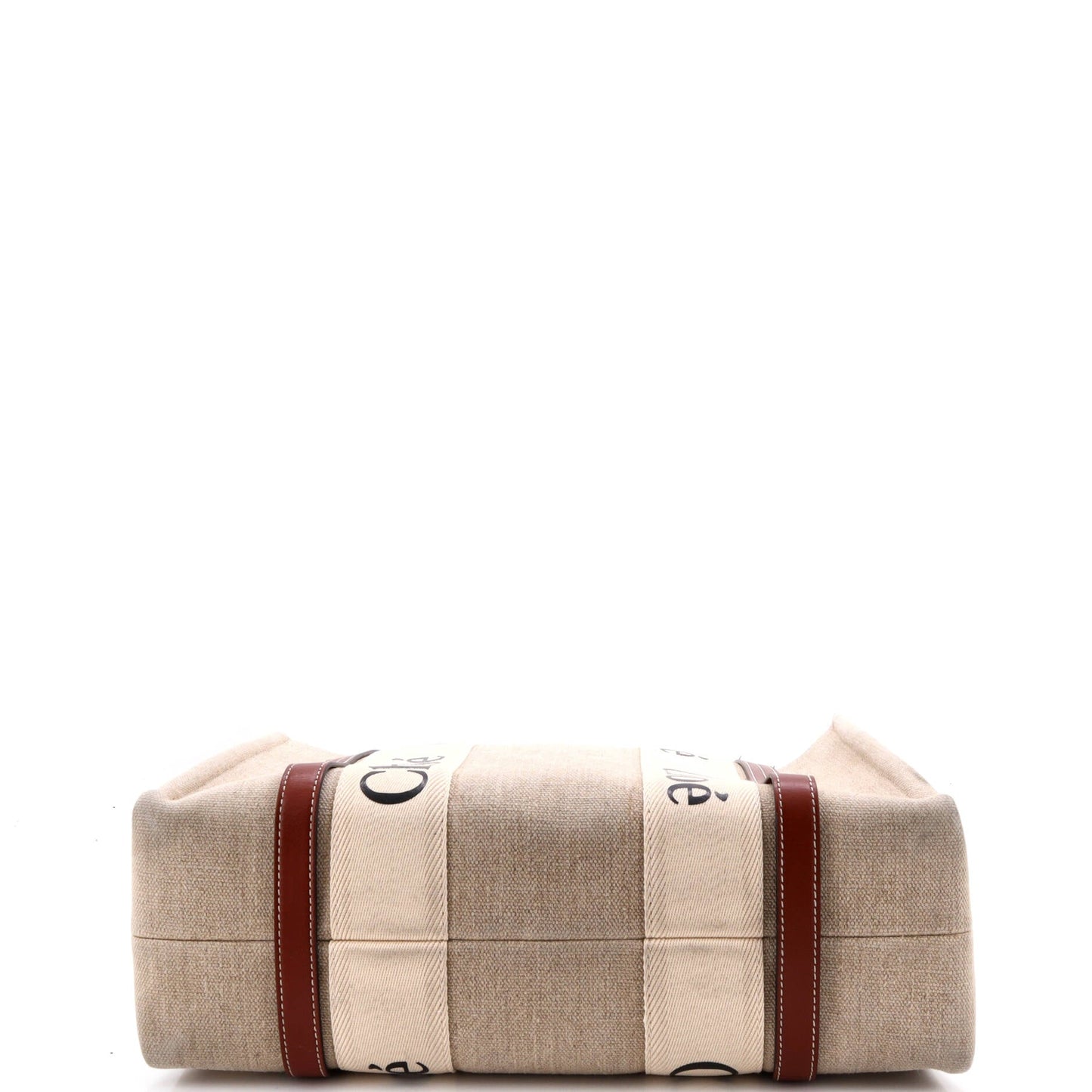 Woody Tote Canvas with Leather Medium