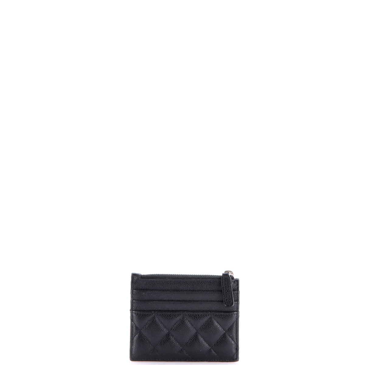 CC Zip Card Holder Quilted Caviar