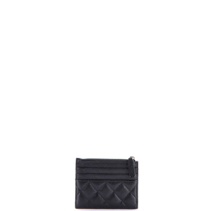 CC Zip Card Holder Quilted Caviar