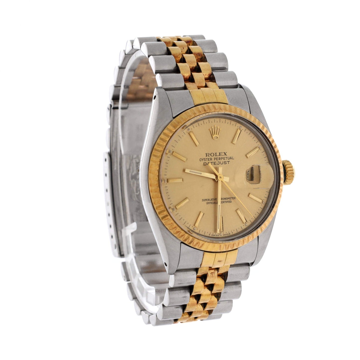 Oyster Perpetual Datejust Automatic Watch Stainless Steel and Yellow Gold 36