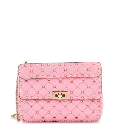 Rockstud Spike Flap Bag Quilted Leather Medium