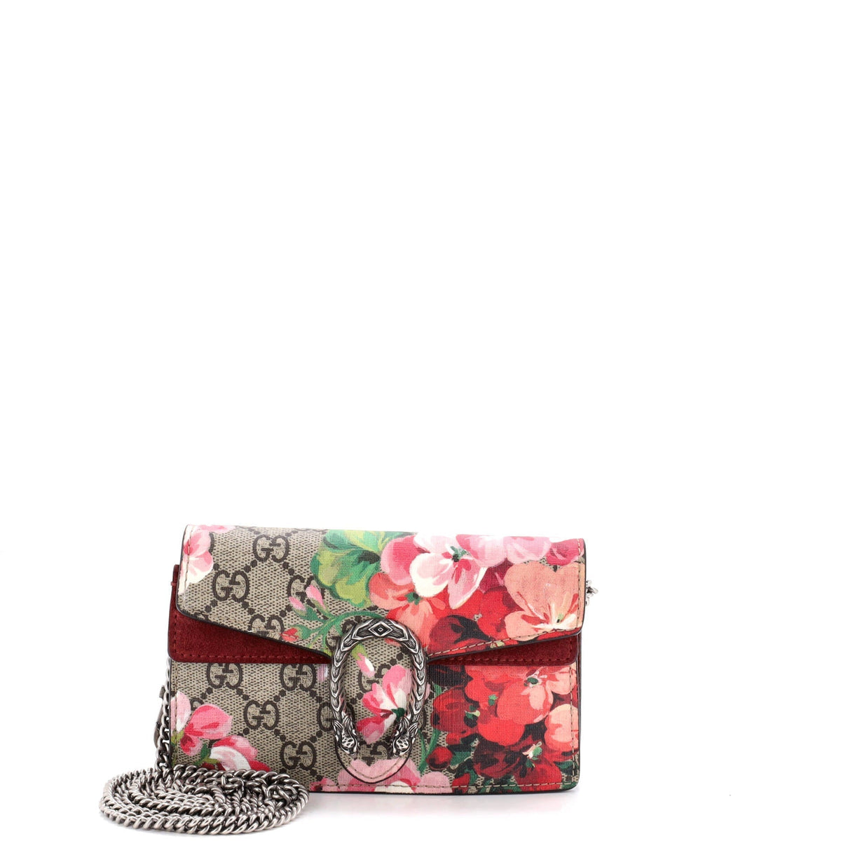 Dionysus Bag Blooms Print GG Coated Canvas Super Mini