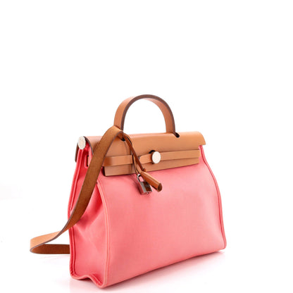 Herbag Zip Leather and Toile 31