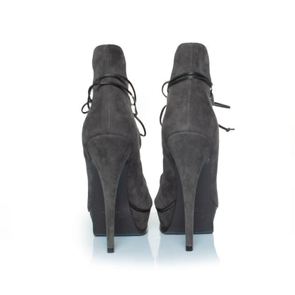 Women's Saint Laurent, Suede lace up tribute 16 pumps