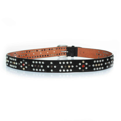 Isabel Marant, Black suede belt with multicoloured studs