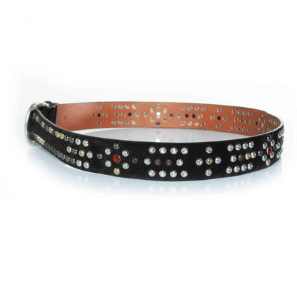 Isabel Marant, Black suede belt with multicoloured studs