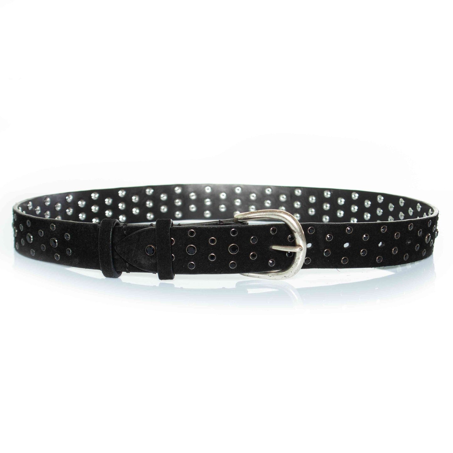Isabel Marant, Black suede belt with black stones