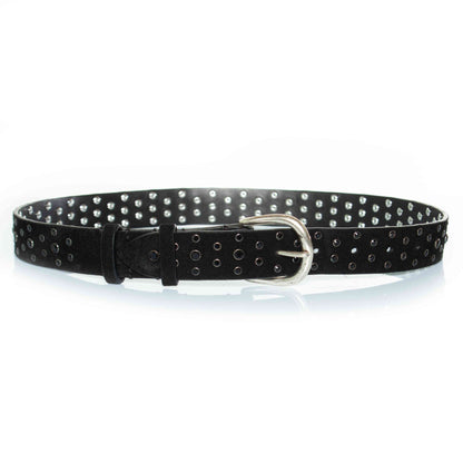 Isabel Marant, Black suede belt with black stones