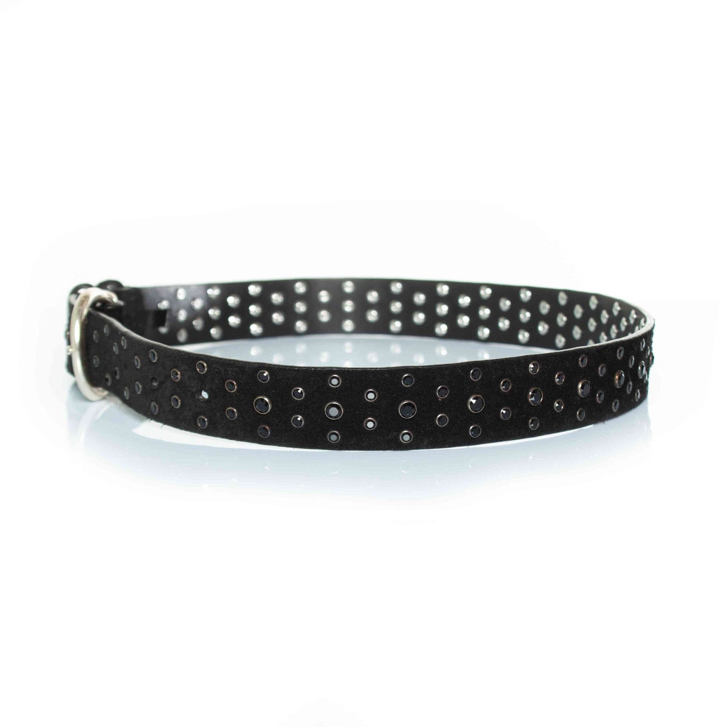 Isabel Marant, Black suede belt with black stones