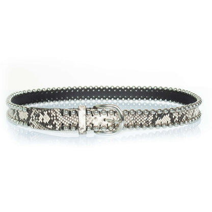 Isabel Marant, Zap belt with studs and snake print